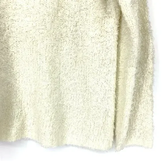LOU & GREY Sweater Women's Size S Crewneck Pullover Fuzzy Long Sleeve Cream - Picture 4 of 6